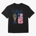 USA 2026 Soccer World Cup Trophy American Flag Design Classic T-Shirt Celebrate Football Heritage in FIFA World Cup 2026 Spirit, Celebrating Portugal, Messi, Neymar and Mbappe, Match Day Excitement, Supporter Culture, Golden Goals and Global
