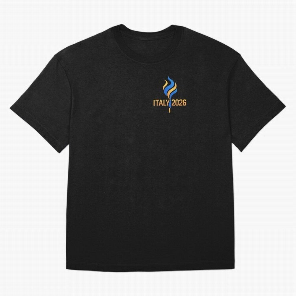 Italy 2026 Minimal Travel Logo Modern Italian Style Classic T-Shirt Carry the Colors and Pride of Global Football Passion for FIFA World Cup 2026 Group Stage, Centered on Haaland and Mbappe, England, France and Netherlands, Worldwide Fan Energy,