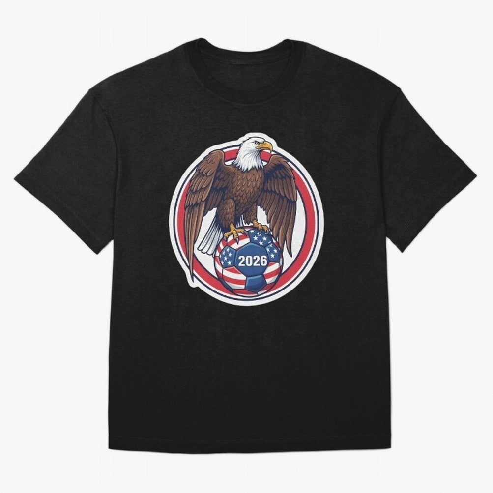 USA Eagle Soccer 2026 ¨C American Pride Football Design Classic T-Shirt Carry National Pride through FIFA World Cup 2026 Group Stage Highlighting Haaland, Brazil Energy, Supporter Pride, Iconic Celebrations, Legendary Names and Global Match Day