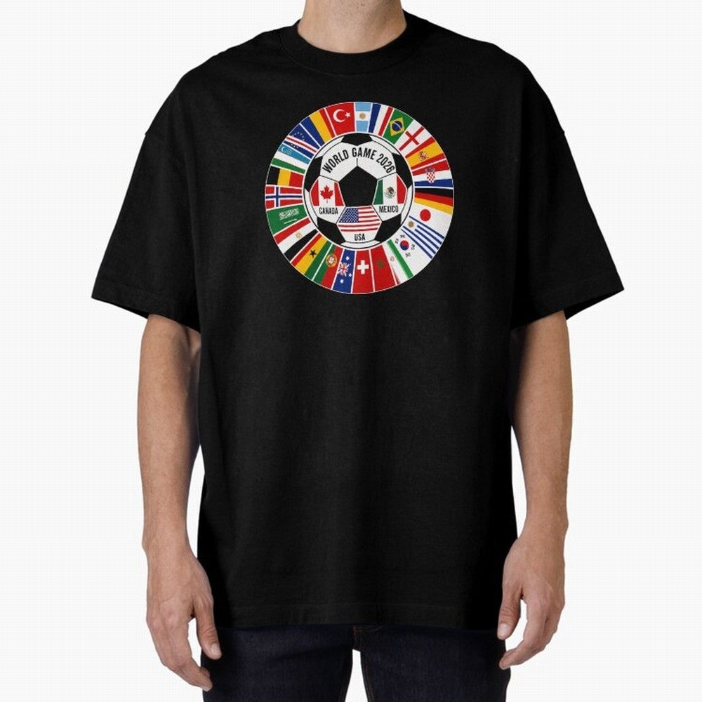 2026 Soccer Cup, Football World Tournament Classic T-Shirt Relive the FIFA World Cup 2026 USA Canada Mexico Journey through CR7 and Messi Highlights, Brazil, Portugal and Argentina Pride, Sports Nostalgia, International Competition, Famous Players