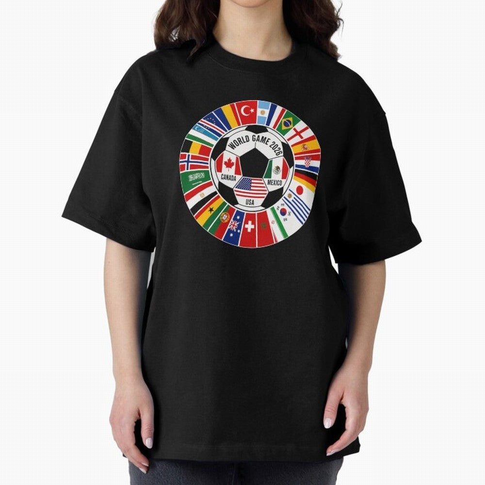 2026 Soccer Cup, Football World Tournament Classic T-Shirt Relive the FIFA World Cup 2026 USA Canada Mexico Journey through CR7 and Messi Highlights, Brazil, Portugal and Argentina Pride, Sports Nostalgia, International Competition, Famous Players