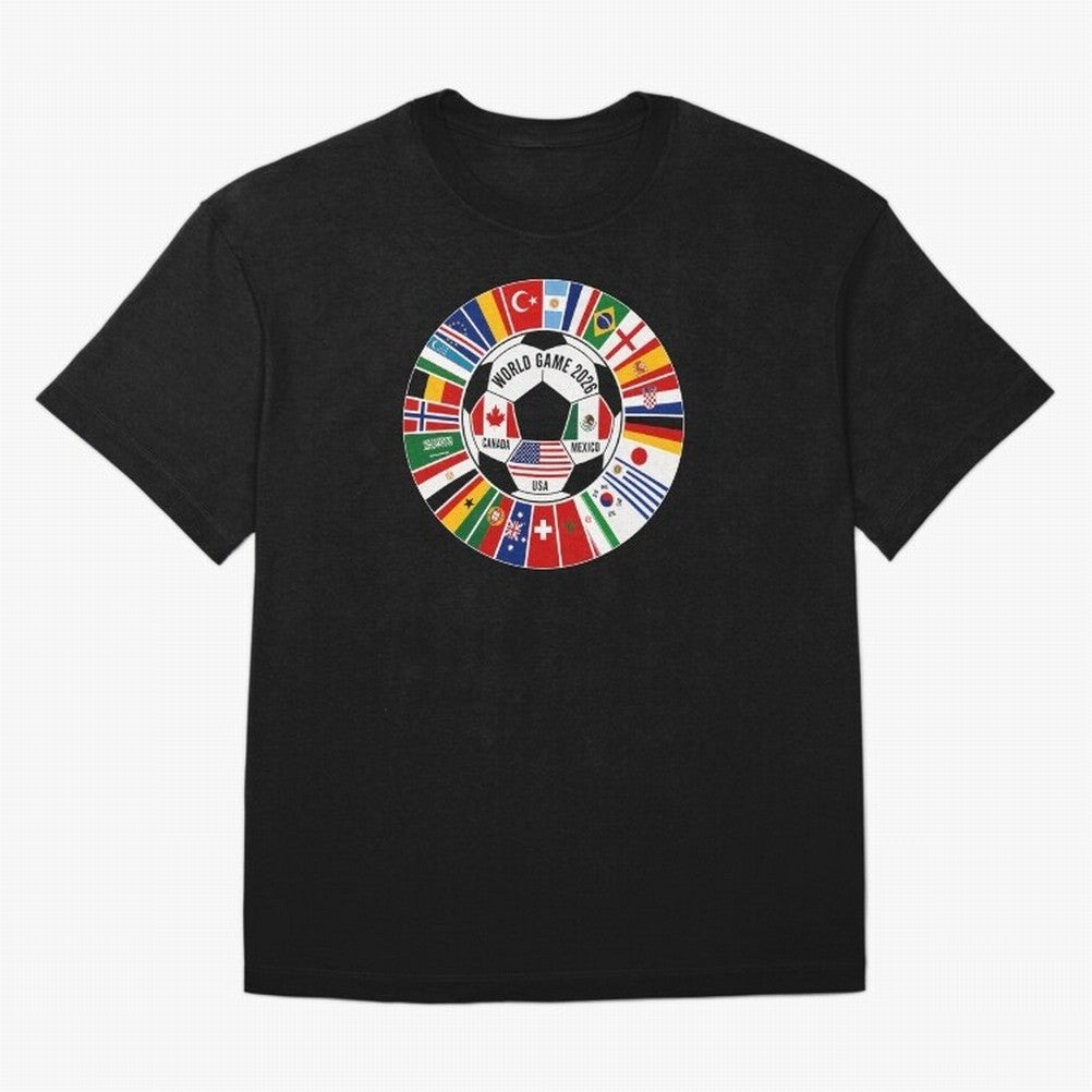 2026 Soccer Cup, Football World Tournament Classic T-Shirt Relive the FIFA World Cup 2026 USA Canada Mexico Journey through CR7 and Messi Highlights, Brazil, Portugal and Argentina Pride, Sports Nostalgia, International Competition, Famous Players