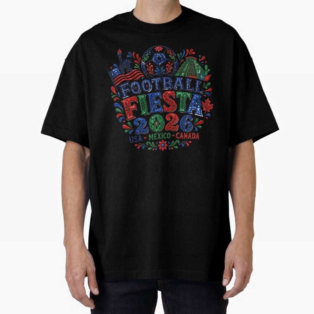 Football Fiesta 2026 USA Mexico Canada Soccer Art Classic T-Shirt Wear the Spirit of FIFA World Cup 2026 Capturing Neymar, Haaland and Cristiano Ronaldo, Portugal, Spain and Germany Energy, Vintage Soccer Flavor, Modern Football Stars, National