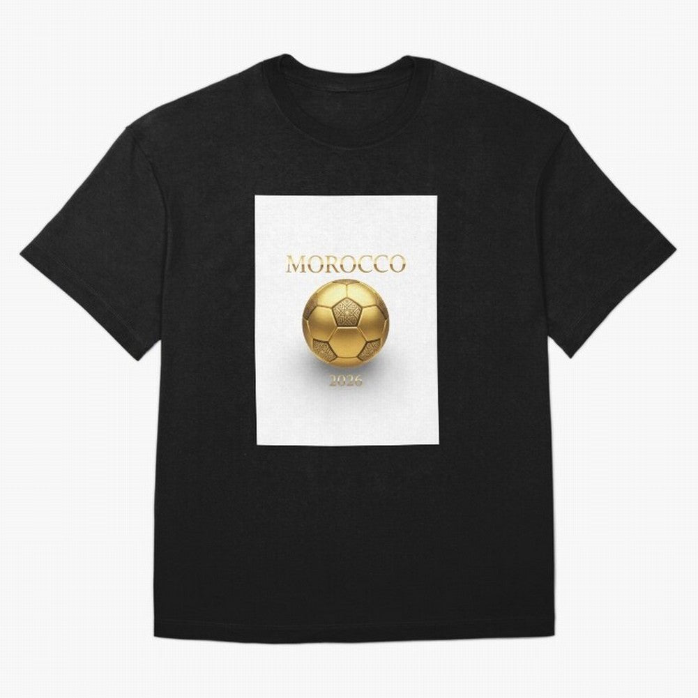 Copy of Morocco 2026 World Cup - Traditional Zellige Football Design Classic T-Shirt Bring Supporter Culture to Global Football Passion for FIFA World Cup 2026 Group Stage, Featuring Messi and Cristiano Ronaldo, Brazil, Portugal and Argentina,