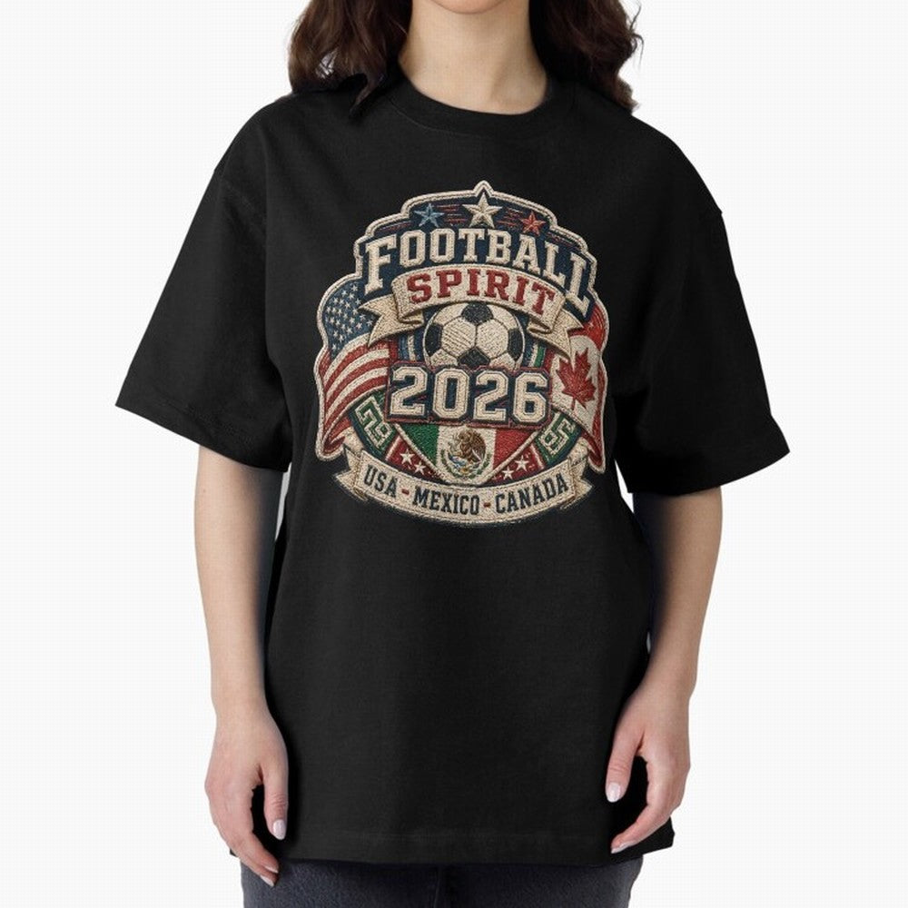 Football 2026 USA Mexico Canada Soccer Championship Fan Art Classic T-Shirt Capture Stadium Memories from FIFA World Cup 2026 Group Stage with Haaland and Mbappe, Brazil Energy, Match Day Excitement, Supporter Culture, Golden Goals and Global