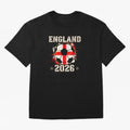 Front Print England Soccer World Cup 2026 - English Fan Gift T-Shirt_84562392 Classic T-Shirt Make Your Look Match FIFA World Cup 2026 Group Stage Spirit, Centered on Germany, Haaland and Mbappe, Retro Football Energy, Iconic Rivalries, Trophy