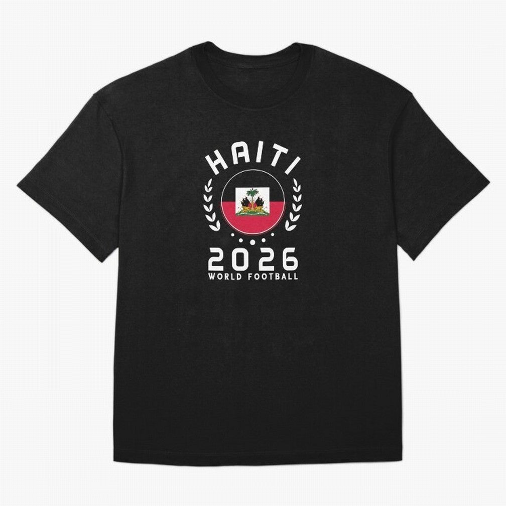 World Cup 2026 Haiti Football Fan Haitian Supporter T-Shirt_84687246 Classic T-Shirt Honor the FIFA World Cup 2026 Journey through Messi, CR7 and Mbappe Highlights, Brazil, Portugal and Argentina Pride, Football Festival Excitement, Trophy