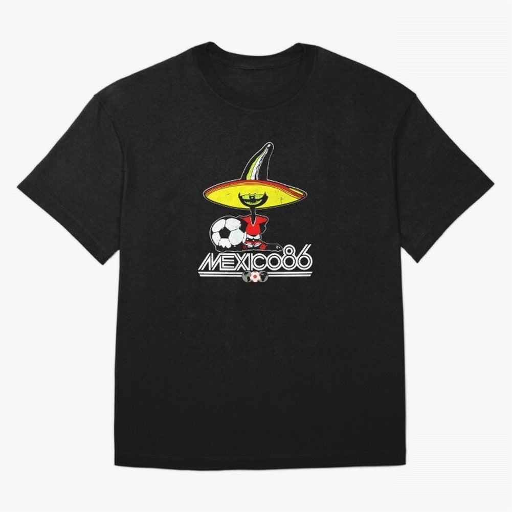 Mexico 86 World Cup Pique Retro Vintage T-Shirt_90751770 Classic T-Shirt Support Iconic Players in Global Football Passion for FIFA World Cup 2026 Group Stage, Capturing CR7 and Messi, Spain and Netherlands, Football Passion, Legendary