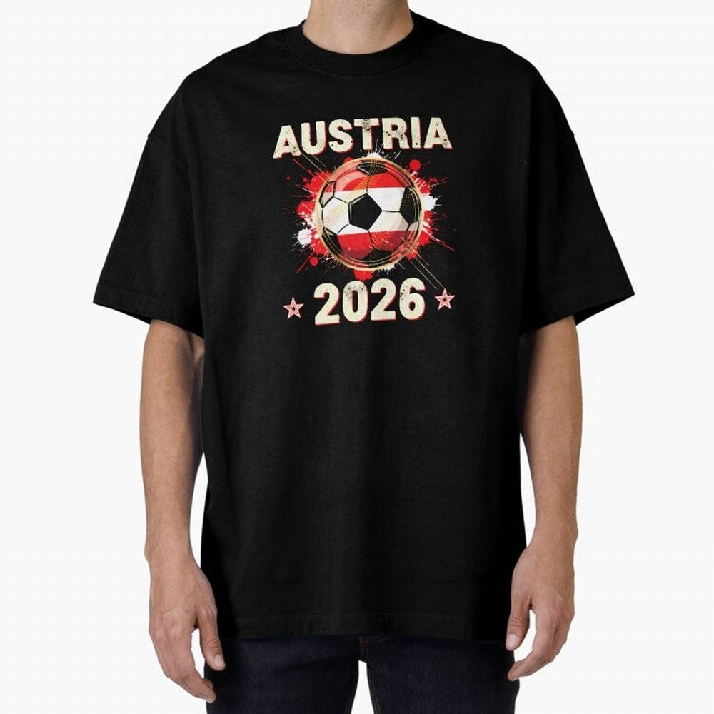 World Cup 2026 Austria Soccer Ball North America - Austrian Fan Gift T-Shirt_85028223 Classic T-Shirt Turn Football Passion into FIFA World Cup 2026 Group Stage with Cristiano Ronaldo, Argentina and Brazil Energy, Goal Celebration Energy, Supporter