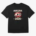 World Cup 2026 Austria Soccer Ball North America - Austrian Fan Gift T-Shirt_85028223 Classic T-Shirt Turn Football Passion into FIFA World Cup 2026 Group Stage with Cristiano Ronaldo, Argentina and Brazil Energy, Goal Celebration Energy, Supporter
