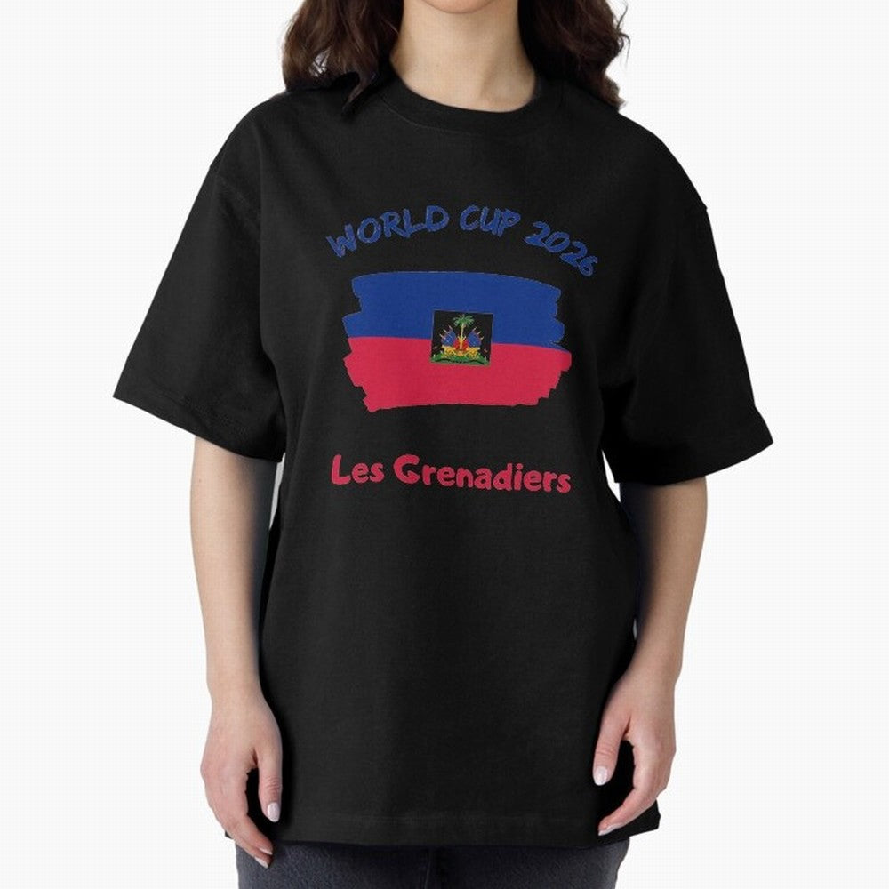 Haiti Football Fan Haitian Soccer Supporter National Team Pride Caribbean 2026 T-Shirt_90544900 Classic T-Shirt Capture Global Football Passion for FIFA World Cup 2026 USA Canada Mexico, Built around Messi and Cristiano Ronaldo, Portugal, Stadium