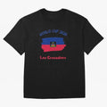 Haiti Football Fan Haitian Soccer Supporter National Team Pride Caribbean 2026 T-Shirt_90544900 Classic T-Shirt Capture Global Football Passion for FIFA World Cup 2026 USA Canada Mexico, Built around Messi and Cristiano Ronaldo, Portugal, Stadium