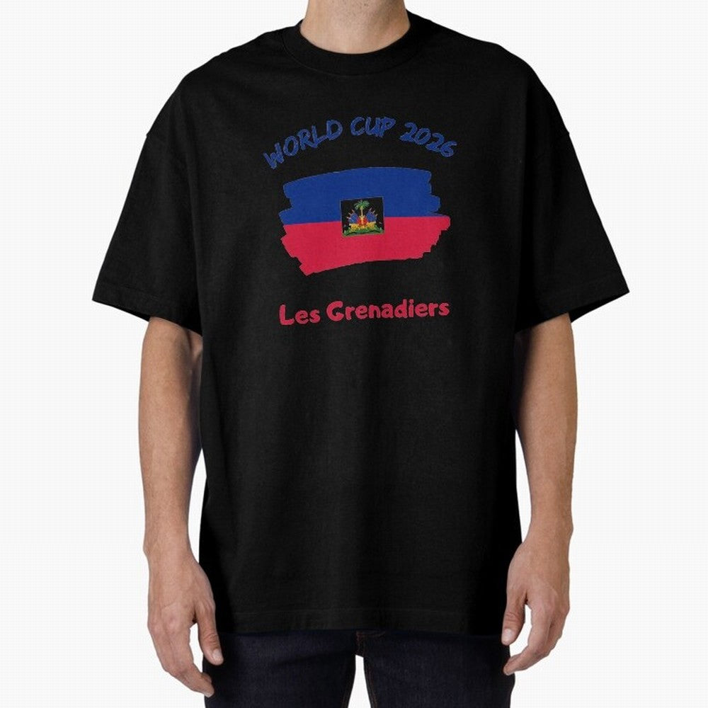 Haiti Football Fan Haitian Soccer Supporter National Team Pride Caribbean 2026 T-Shirt_90544900 Classic T-Shirt Capture Global Football Passion for FIFA World Cup 2026 USA Canada Mexico, Built around Messi and Cristiano Ronaldo, Portugal, Stadium