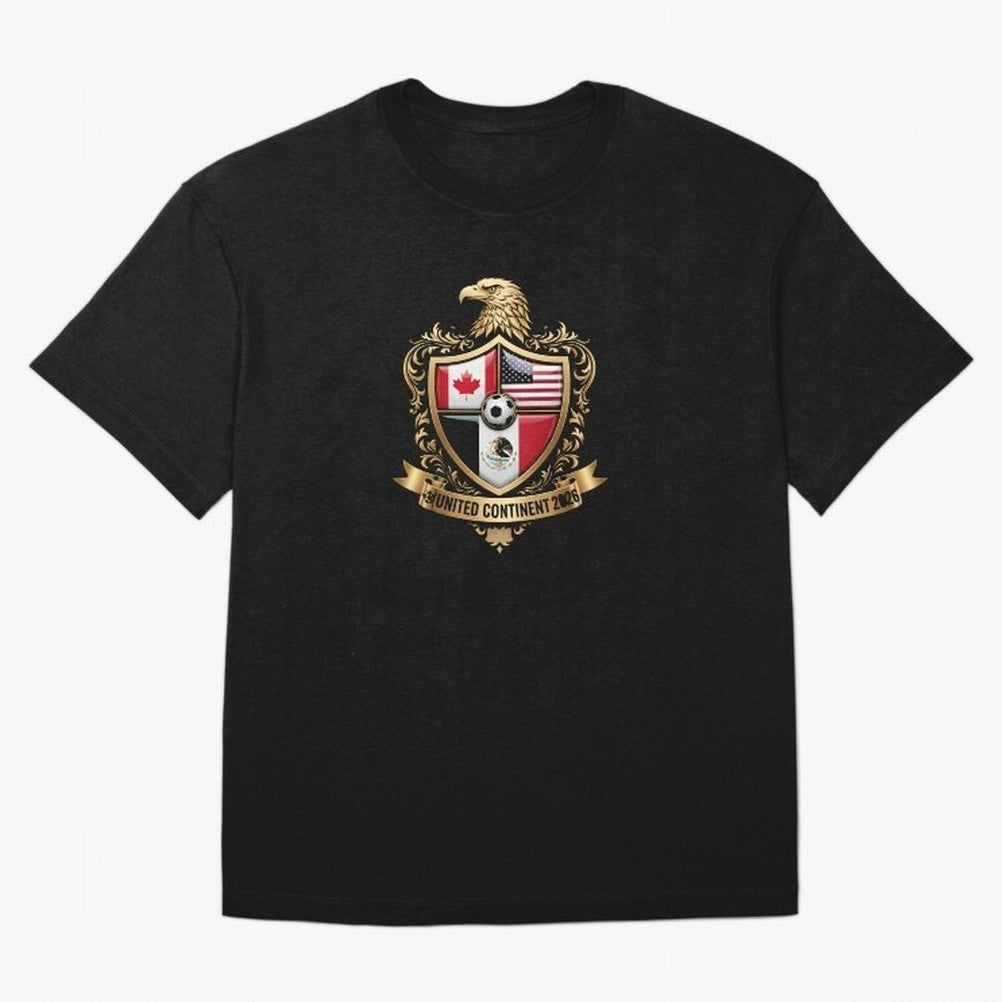 Golden Continental Eagle Soccer World Cup Crest 2026 T-Shirt_83050983 Classic T-Shirt Join the Countdown to Match Day Hype around FIFA World Cup 2026, Cristiano Ronaldo, Haaland and CR7, Portugal, Football Passion, Legendary Performances, Festival
