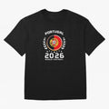Portugal 2026 World Football Soccer Fan Design T-Shirt_87038236 Classic T-Shirt Show Passion for the Stars of FIFA World Cup 2026 Group Stage with Messi, CR7 and Mbappe, Portugal Energy, Football Festival Excitement, Trophy Ambitions, Country
