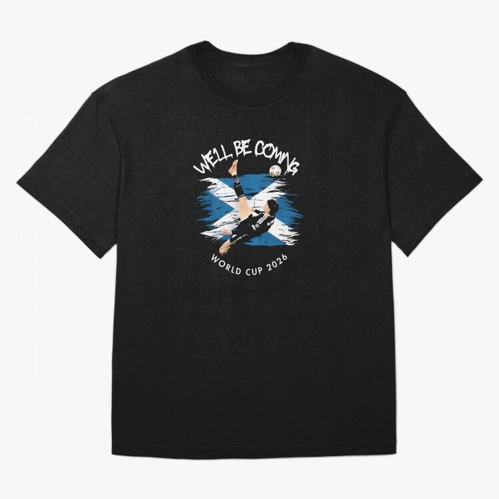 We'll be coming 2026 - Scotland World Cup 2026 ¨C Tartan Army Returns T-Shirt_83870657 Classic T-Shirt Carry the Dream of Global Football Passion for FIFA World Cup 2026 USA Canada Mexico, Inspired by Cristiano Ronaldo, Haaland and CR7, Argentina,