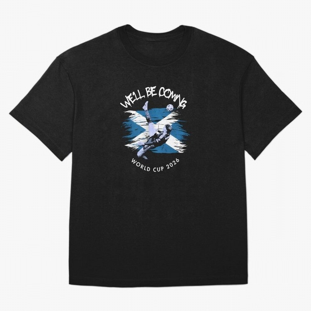 We'll be coming 2026 - Tartan Army Returns T-Shirt_83870751 Classic T-Shirt Show Support during the FIFA World Cup 2026 Journey through Haaland Highlights, Argentina and Brazil Pride, Vintage Soccer Flavor, Modern Football Stars, National Flags and