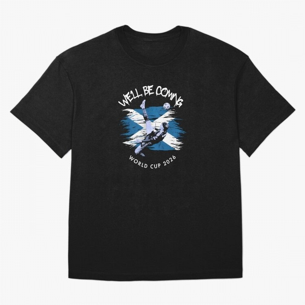 We'll be coming 2026 - Tartan Army Returns T-Shirt_83870751 Classic T-Shirt Spotlight FIFA World Cup 2026 Spirit, Filled with Spain and Netherlands, CR7 and Messi, Championship Spirit, Famous Goals, Roaring Crowds and International Football Unity;