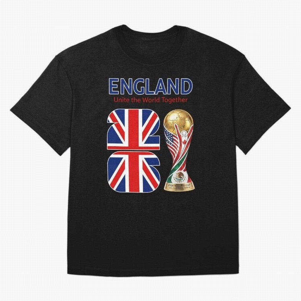 World Cup 2026, IMG 029, ENGLAND 001 Classic T-Shirt Support Global Football Passion for FIFA World Cup 2026 USA Canada Mexico, Built around CR7 and Messi, England, France and Netherlands, Worldwide Fan Energy, Dramatic Goals, Stadium Lights and
