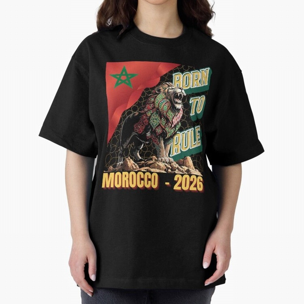 Morocco Football - Born to Rule Classic T-Shirt Experience the Global Stage of FIFA World Cup 2026 Group Stage Spirit, Capturing Germany, Cristiano Ronaldo, Worldwide Fan Energy, Dramatic Goals, Stadium Lights and Championship Celebrations; Perfect