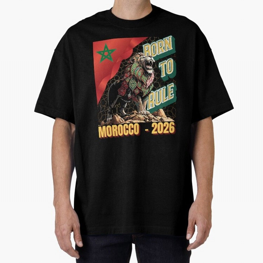 Morocco Football - Born to Rule Classic T-Shirt Experience the Global Stage of FIFA World Cup 2026 Group Stage Spirit, Capturing Germany, Cristiano Ronaldo, Worldwide Fan Energy, Dramatic Goals, Stadium Lights and Championship Celebrations; Perfect