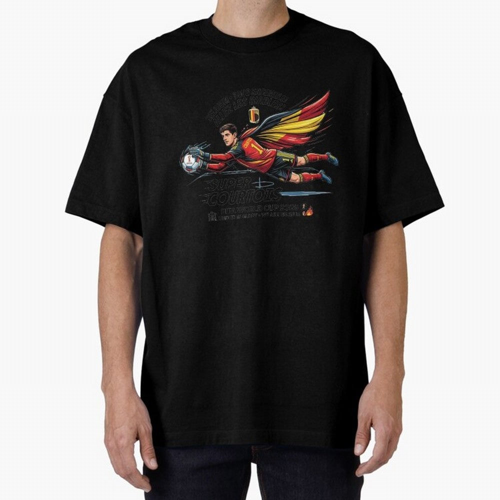 Thibaut Courtois Fan Art Classic T-Shirt Celebrate Classic Football Spirit in the FIFA World Cup 2026 USA Canada Mexico Journey through Neymar Highlights, Spain Pride, Champion Mindset, Group Stage Buzz, Knockout Tension and Passionate Fan Culture;
