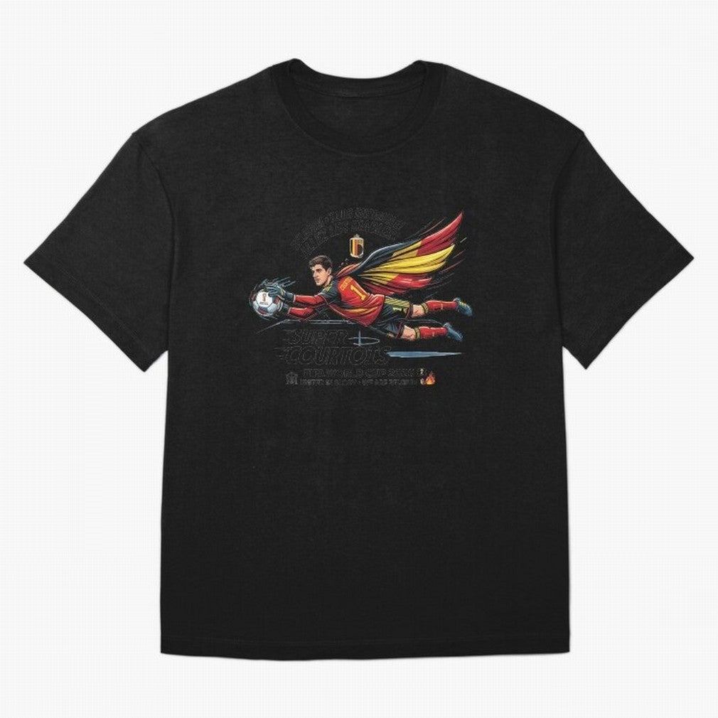 Thibaut Courtois Fan Art Classic T-Shirt Celebrate Classic Football Spirit in the FIFA World Cup 2026 USA Canada Mexico Journey through Neymar Highlights, Spain Pride, Champion Mindset, Group Stage Buzz, Knockout Tension and Passionate Fan Culture;