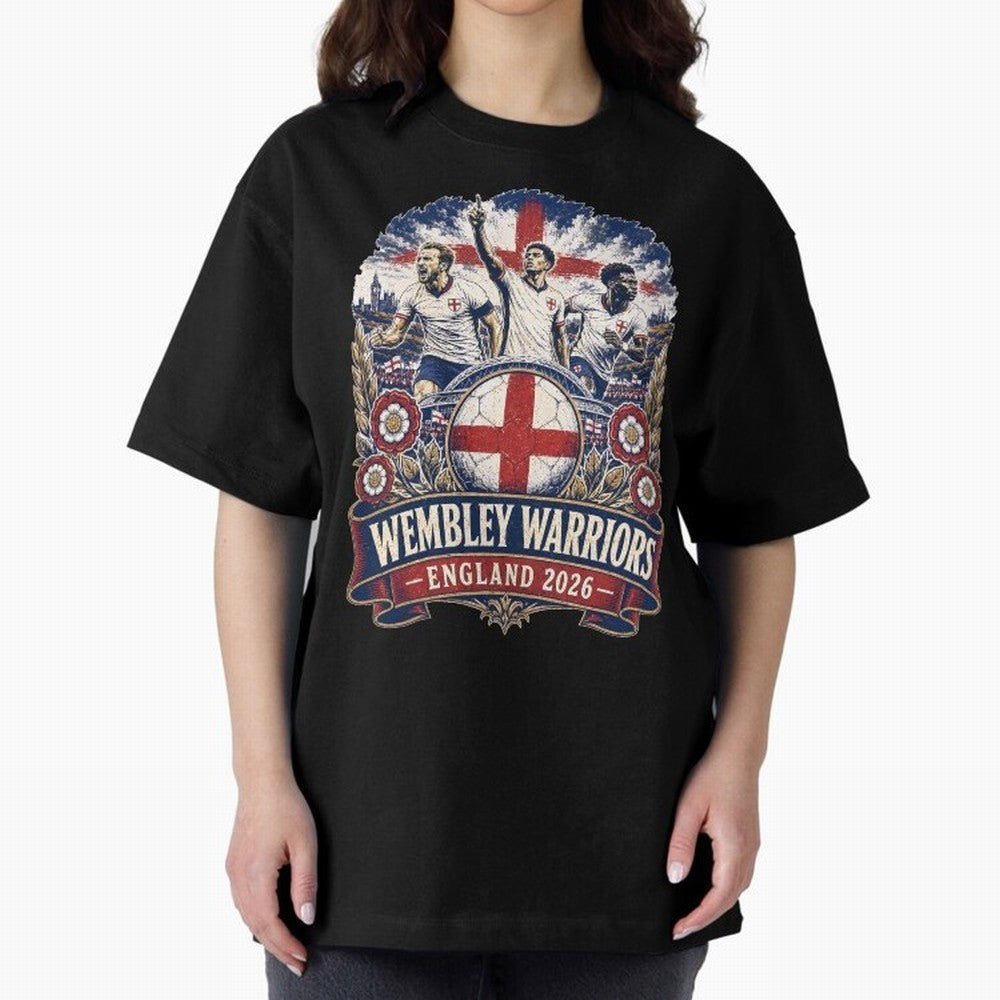Wembley Warriors Classic T-Shirt Unlock FIFA World Cup 2026 USA Canada Mexico Spirit, Inspired by Netherlands, Mbappe and Neymar, Retro Football Energy, Iconic Rivalries, Trophy Chase Drama and Stadium Atmosphere; Created for Match Day Parties,