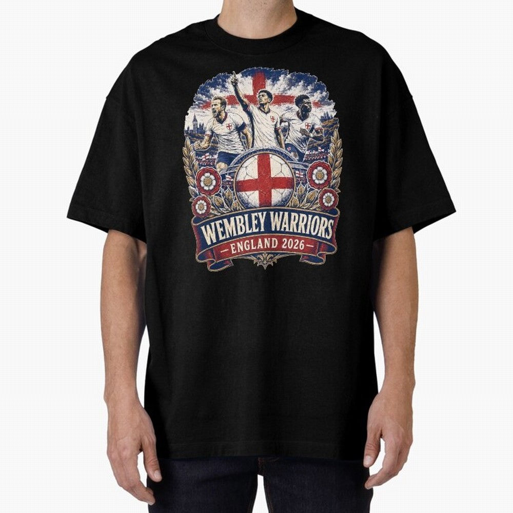 Wembley Warriors Classic T-Shirt Unlock FIFA World Cup 2026 USA Canada Mexico Spirit, Inspired by Netherlands, Mbappe and Neymar, Retro Football Energy, Iconic Rivalries, Trophy Chase Drama and Stadium Atmosphere; Created for Match Day Parties,