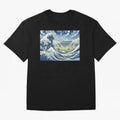 Soccer Players in Hokusai Waves Japan Classic T-Shirt Show Love for Legendary Goals in FIFA World Cup 2026 USA Canada Mexico for Fans of Cristiano Ronaldo, Haaland and CR7 and Brazil, Portugal and Argentina, Bringing Tournament Hype, Historic