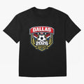 Dallas 2026 Host City Emblem with Laurel Classic T-Shirt Honor Champions and Dreams in the FIFA World Cup 2026 USA Canada Mexico Journey through Mbappe Highlights, England Pride, Game Day Rituals, Football Legends, Country Pride and the Road to the