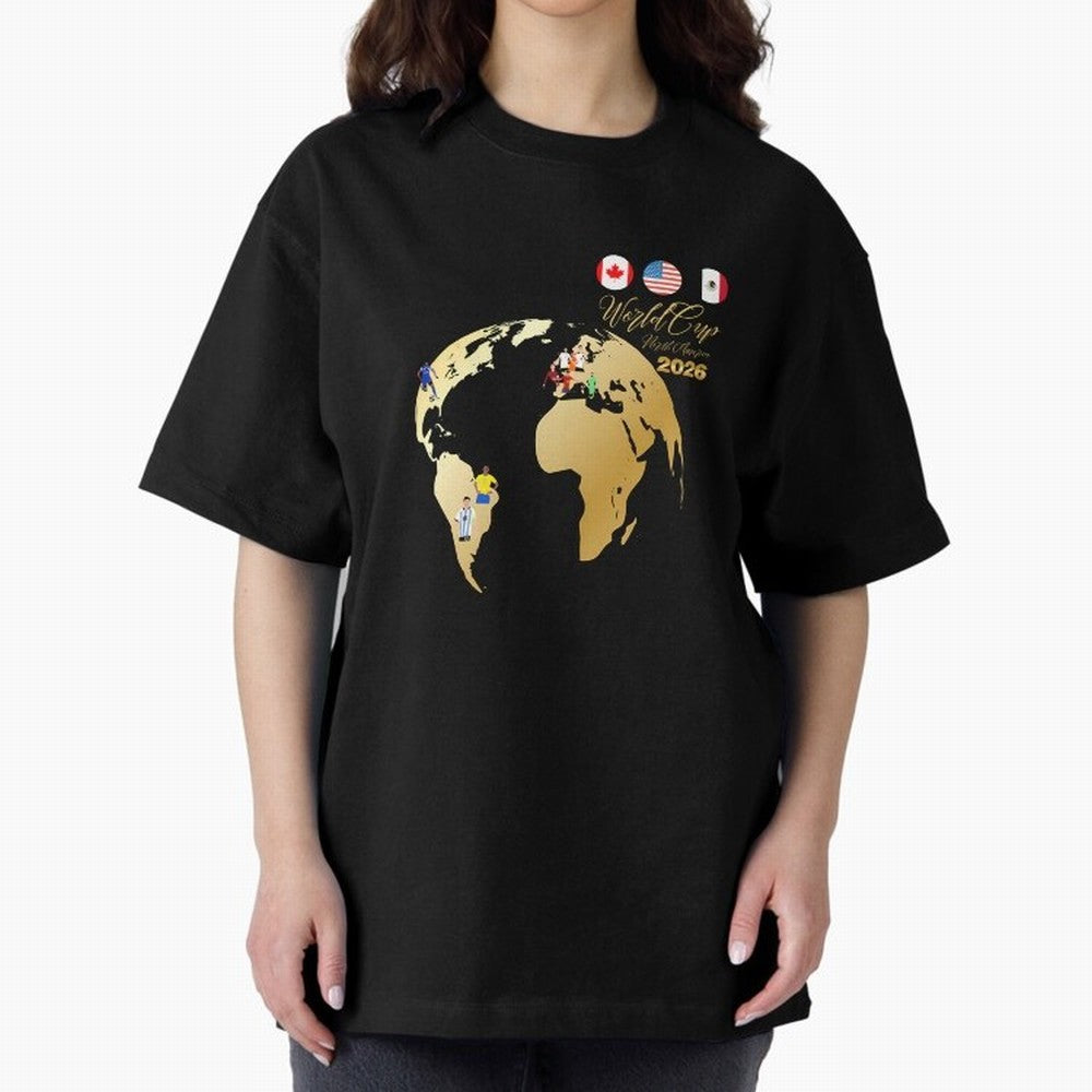 World Cup 2026 T-Shirt_70890629 Classic T-Shirt Bring Stadium Energy to Global Football Passion for FIFA World Cup 2026, Featuring Messi, Neymar and Mbappe, Brazil, Classic Soccer Heritage, Championship Pressure, Fan Loyalty and International
