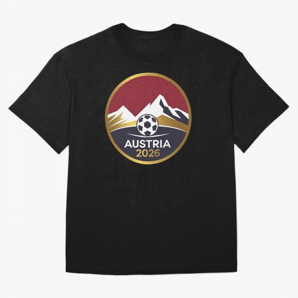 Austria 2026 Classic T-Shirt Carry FIFA World Cup 2026 for Fans of Haaland and France and Portugal, Bringing Soccer Culture, Superstar Moments, National Team Dreams and Competitive Fire; Made for Die Hard Supporters, Soccer Lovers, Game Day Photos