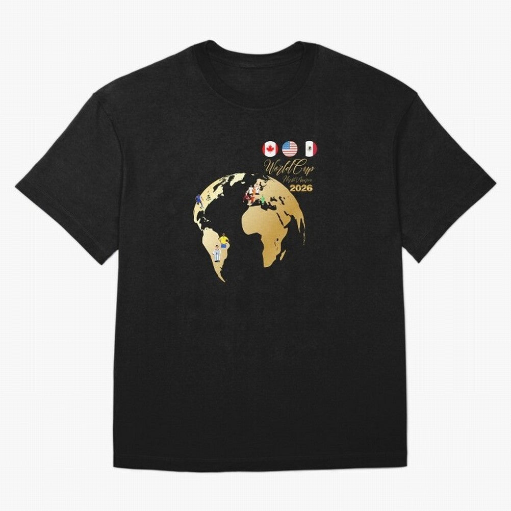 World Cup 2026 T-Shirt_70890629 Classic T-Shirt Celebrate Football Dreams Across FIFA World Cup 2026 USA Canada Mexico Connected to Haaland and Mbappe, Portugal, Spain and Germany Energy, Sports Nostalgia, International Competition, Famous Players