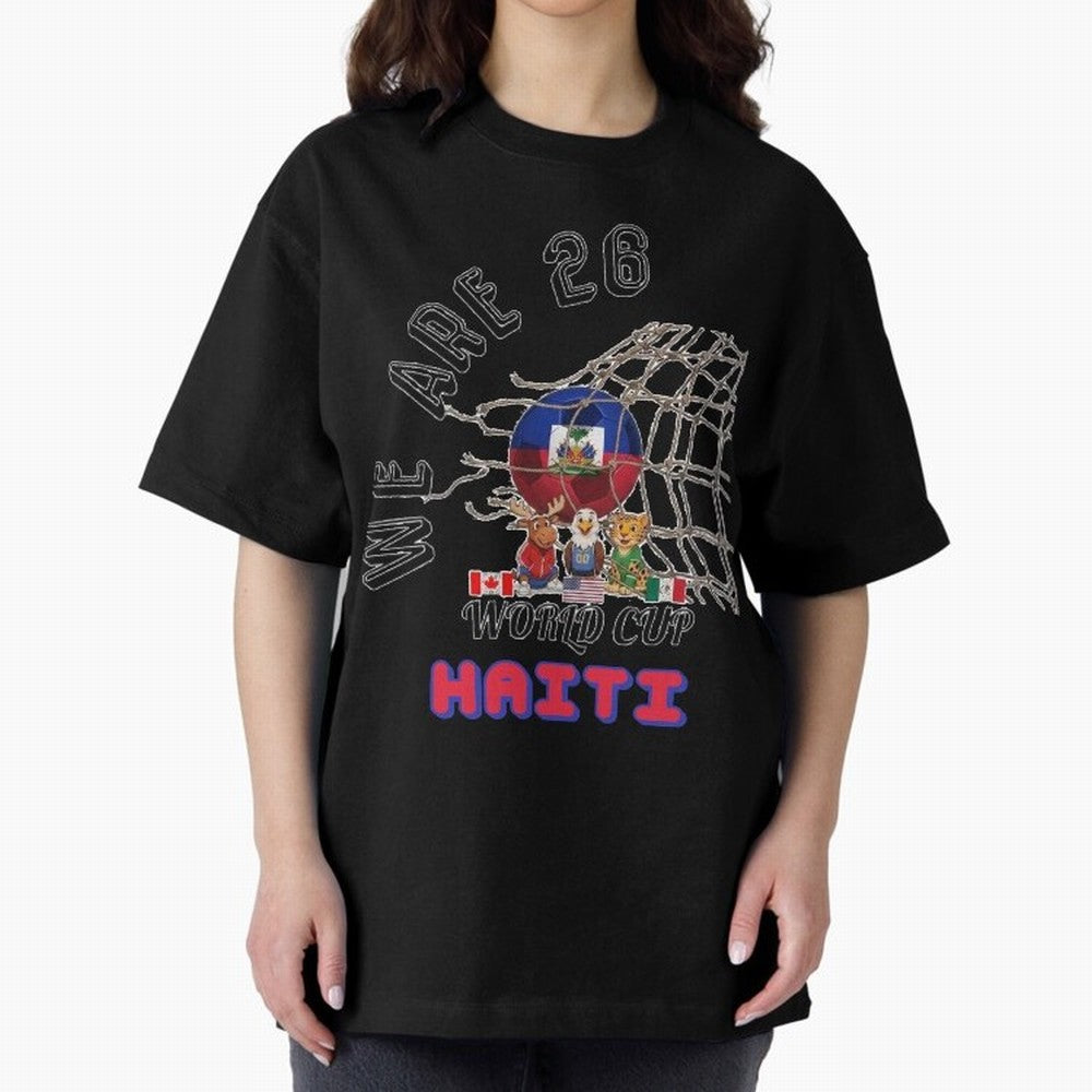 World cup 26 - Haiti Classic T-Shirt Bring a Vintage Feel to Match Day Hype around FIFA World Cup 2026 Group Stage, Messi and Cristiano Ronaldo, Netherlands, Football Festival Excitement, Trophy Ambitions, Country Rivalries and Star Player Buzz;
