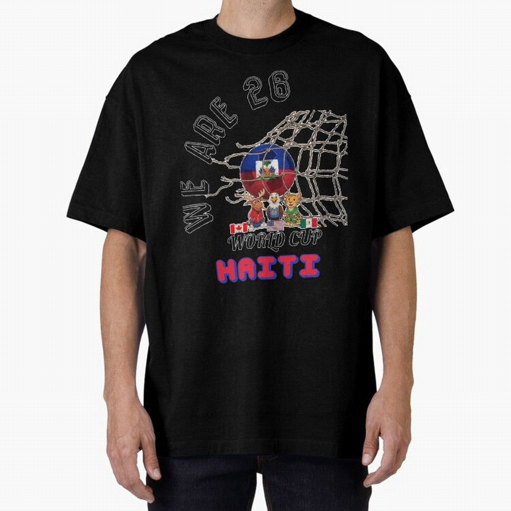 World cup 26 - Haiti Classic T-Shirt Bring a Vintage Feel to Match Day Hype around FIFA World Cup 2026 Group Stage, Messi and Cristiano Ronaldo, Netherlands, Football Festival Excitement, Trophy Ambitions, Country Rivalries and Star Player Buzz;
