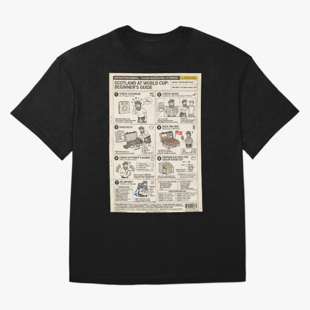Scotland's Beginners Guide To The World Cup Classic T-Shirt Celebrate Fan Favorites in FIFA World Cup 2026 USA Canada Mexico Spirit, Featuring England, France and Netherlands, Mbappe and Neymar, Game Day Rituals, Football Legends, Country Pride and