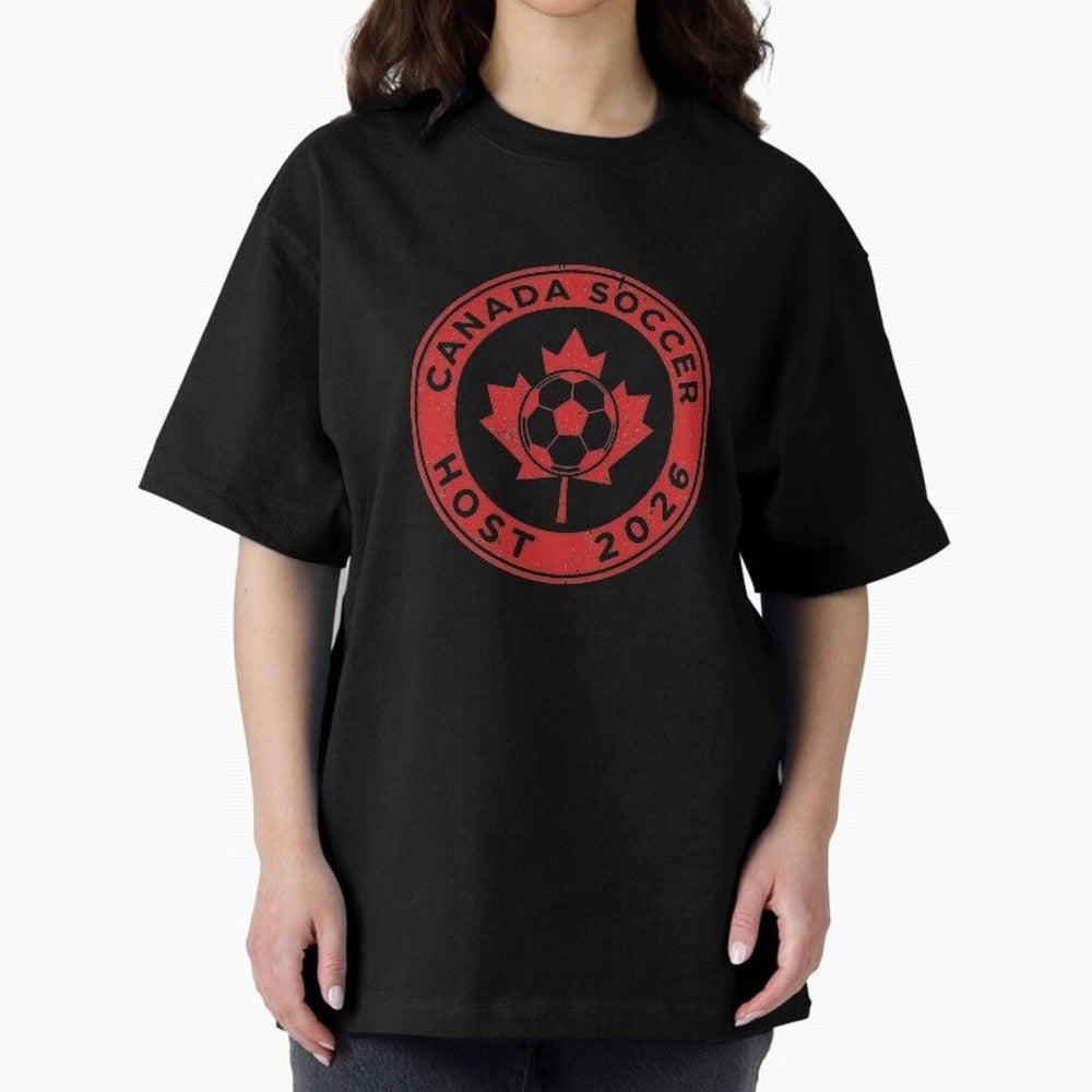 Canada Soccer Host 2026 Emblem Design T-Shirt_83133385 Classic T-Shirt Feel International Energy from the FIFA World Cup 2026 Journey through Messi, Neymar and Mbappe Highlights, France Pride, Goal Celebration Energy, Supporter Heritage, Football