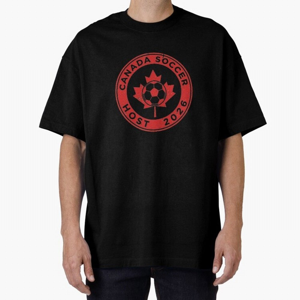 Canada Soccer Host 2026 Emblem Design T-Shirt_83133385 Classic T-Shirt Feel International Energy from the FIFA World Cup 2026 Journey through Messi, Neymar and Mbappe Highlights, France Pride, Goal Celebration Energy, Supporter Heritage, Football