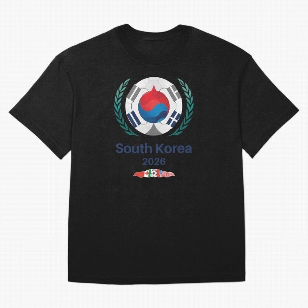 South Korea 2026 Classic T-Shirt Feel the Heartbeat of FIFA World Cup 2026 Group Stage for Fans of CR7 and Messi and Argentina and Brazil, Bringing Stadium Memories, Football Loyalty, International Chants and Championship Tradition; Ideal for