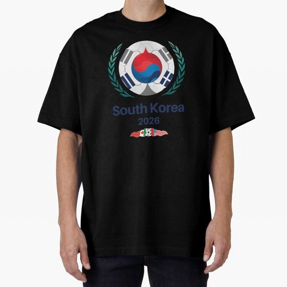 South Korea 2026 Classic T-Shirt Feel the Heartbeat of FIFA World Cup 2026 Group Stage for Fans of CR7 and Messi and Argentina and Brazil, Bringing Stadium Memories, Football Loyalty, International Chants and Championship Tradition; Ideal for