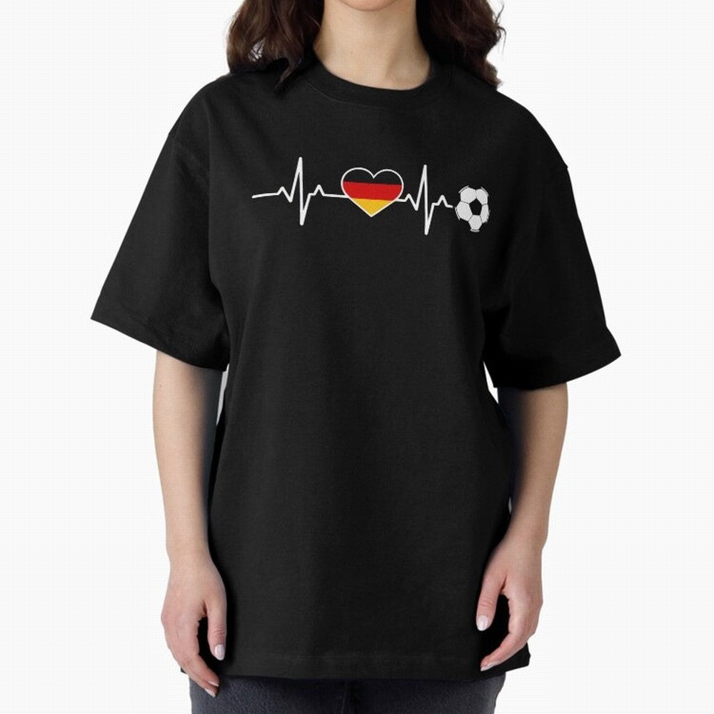Germany Football Heartbeat | Deutschland Soccer Fan EKG Classic T-Shirt Stand Proud for Match Day Hype around FIFA World Cup 2026, Cristiano Ronaldo, Haaland and CR7, Argentina and Brazil, Global Supporter Spirit, Legendary Goals, National Colors