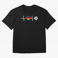 Germany Football Heartbeat | Deutschland Soccer Fan EKG Classic T-Shirt Stand Proud for Match Day Hype around FIFA World Cup 2026, Cristiano Ronaldo, Haaland and CR7, Argentina and Brazil, Global Supporter Spirit, Legendary Goals, National Colors