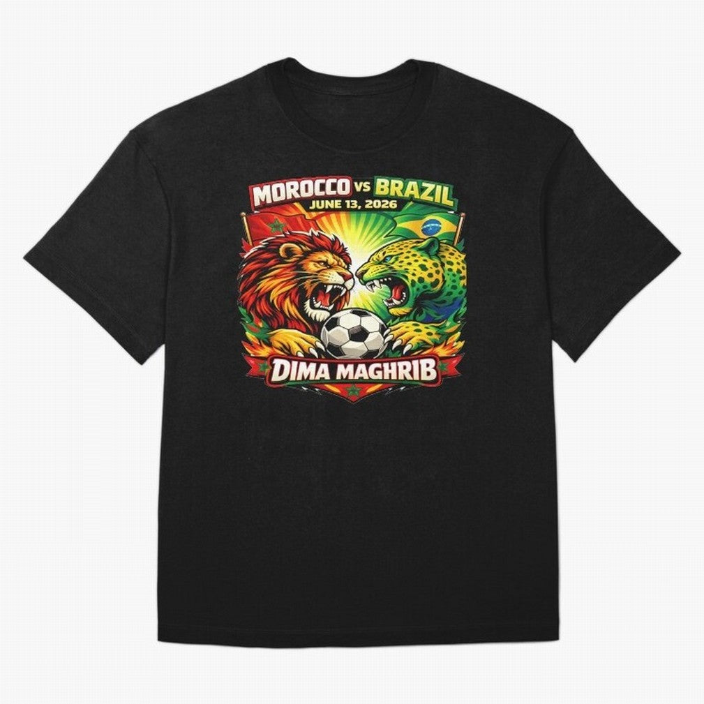 World Cup 2026, Dima Maghrib, June 13, 2026, We Are Morocco, Go Morocco, Morocco vs Brazil, Morocco World Cup 2026, World Morocco, Maghrib Classic T-Shirt Celebrate Fan Favorites in FIFA World Cup 2026 USA Canada Mexico for Fans of Cristiano