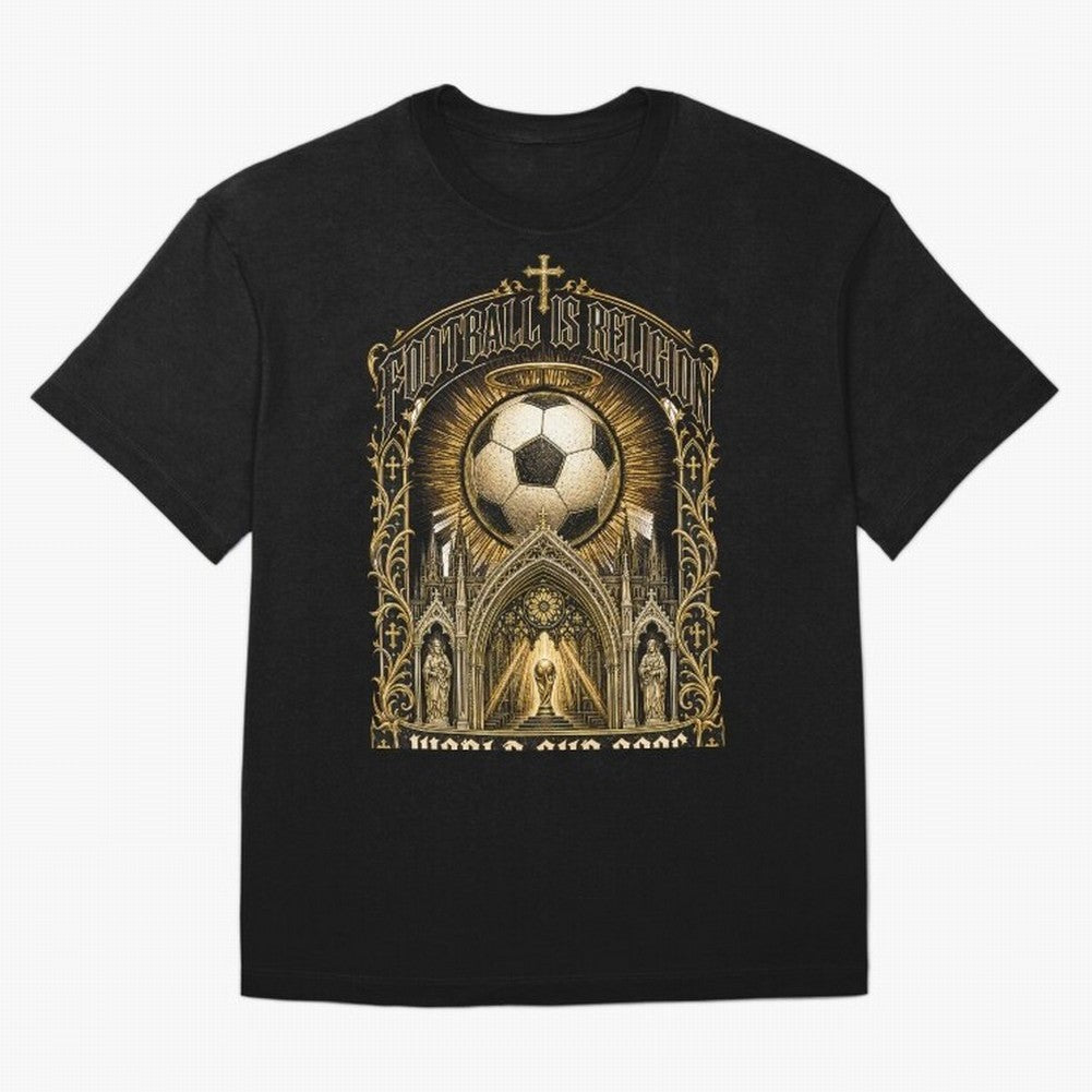 Football Is Religion World Cup 2026 Soccer T-Shirt Classic T-Shirt Support the Legends of Global Football Passion for FIFA World Cup 2026 USA Canada Mexico, Built around CR7, Argentina and Brazil, Worldwide Fan Energy, Dramatic Goals, Stadium