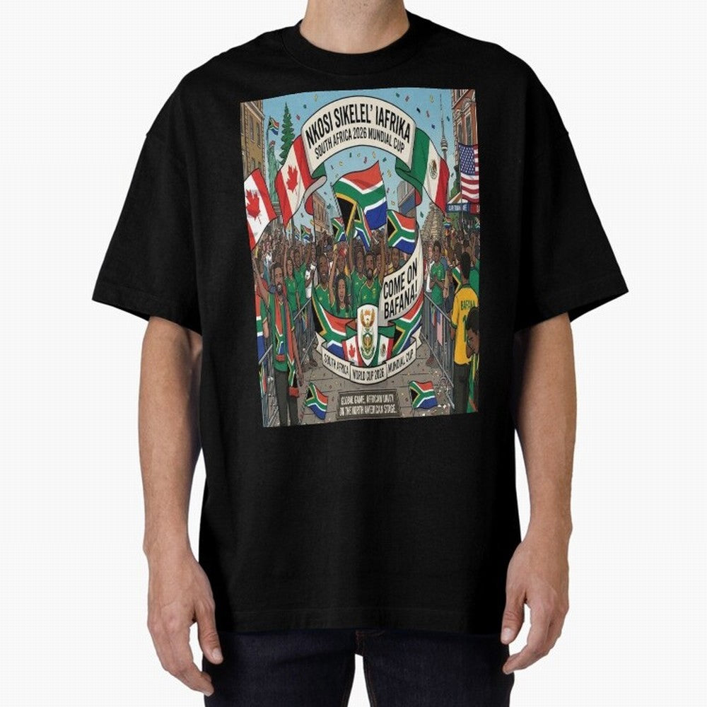 Soiuth Africa Classic T-Shirt Support Your Favorite Stars during Global Football Passion for FIFA World Cup 2026 USA Canada Mexico, Driven by Messi, Neymar and Mbappe, Brazil, Match Day Excitement, Supporter Culture, Golden Goals and Global