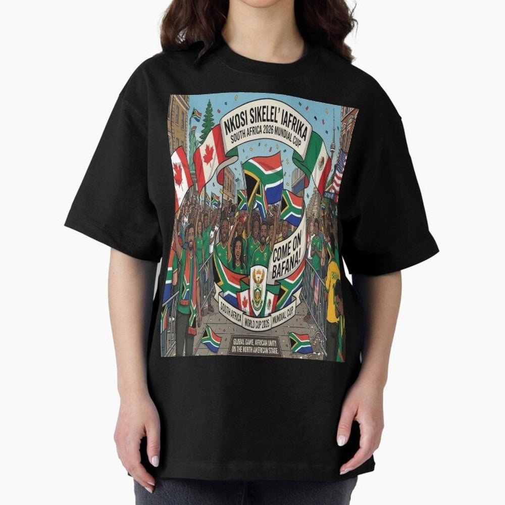 Soiuth Africa Classic T-Shirt Support Your Favorite Stars during Global Football Passion for FIFA World Cup 2026 USA Canada Mexico, Driven by Messi, Neymar and Mbappe, Brazil, Match Day Excitement, Supporter Culture, Golden Goals and Global
