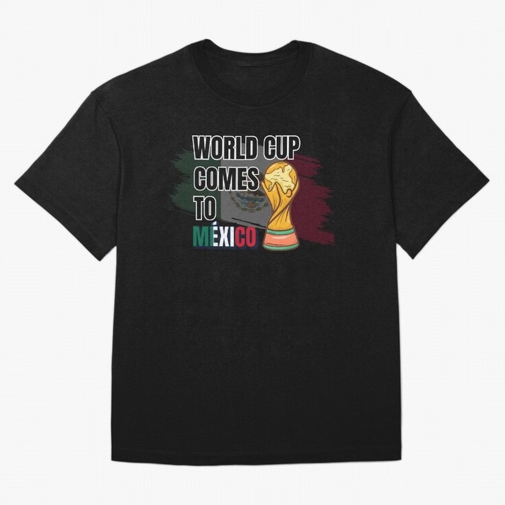 World Cup comes to Mexico Classic T-Shirt Follow the Road to FIFA World Cup 2026 USA Canada Mexico for Fans of Cristiano Ronaldo and Argentina and Brazil, Bringing Champion Mindset, Group Stage Buzz, Knockout Tension and Passionate Fan Culture;