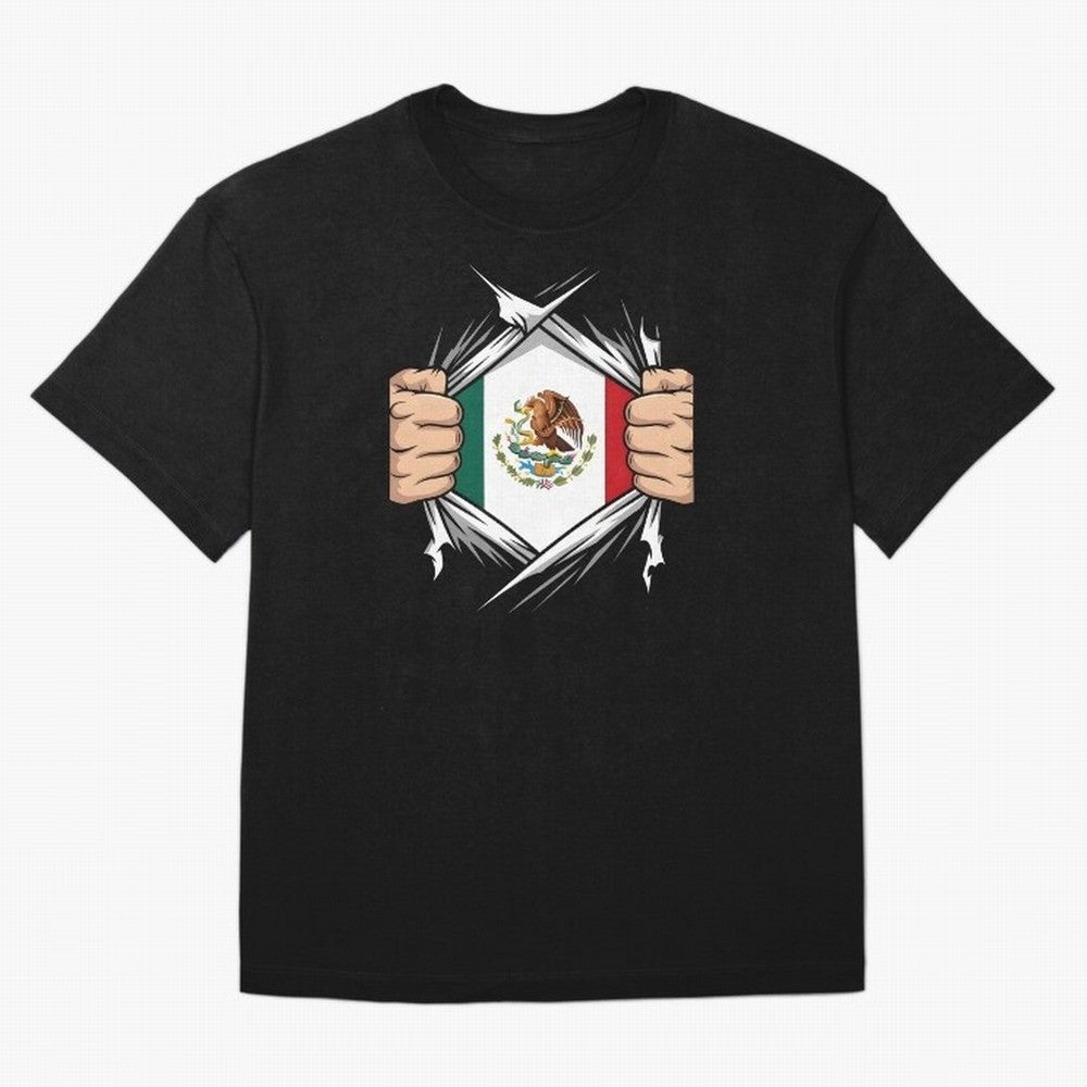 Mexico Flag Ripped Shirt Football Fan Classic T-Shirt Embrace Match Day Hype around FIFA World Cup 2026 USA Canada Mexico, Cristiano Ronaldo, Portugal, Football History, Final Match Energy, Crowd Noise and Once in a Lifetime Moments; Ideal for Fans