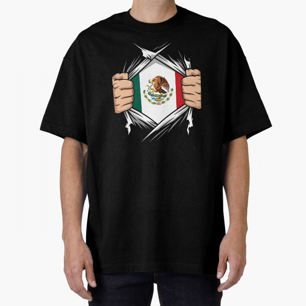 Mexico Flag Ripped Shirt Football Fan Classic T-Shirt Embrace Match Day Hype around FIFA World Cup 2026 USA Canada Mexico, Cristiano Ronaldo, Portugal, Football History, Final Match Energy, Crowd Noise and Once in a Lifetime Moments; Ideal for Fans